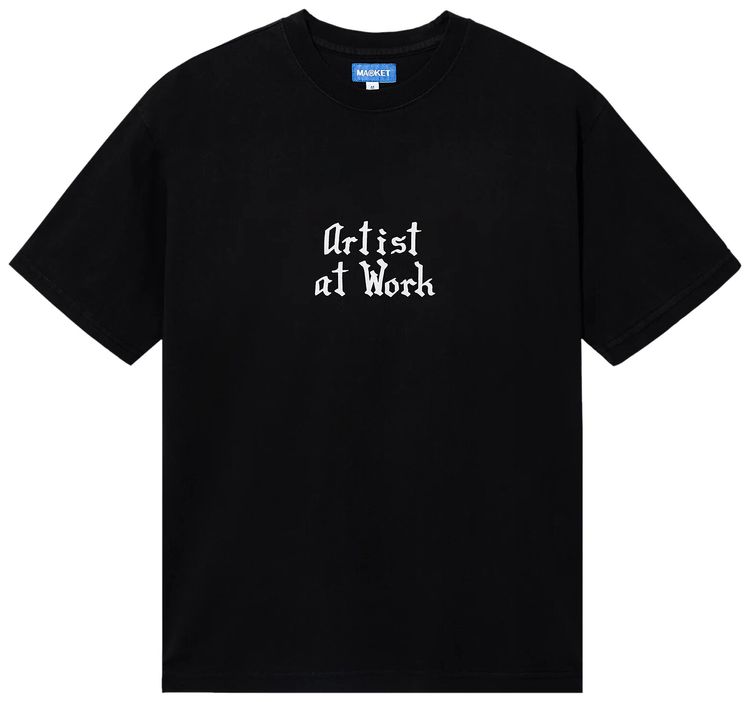 Market Artist At Work T Shirt Black