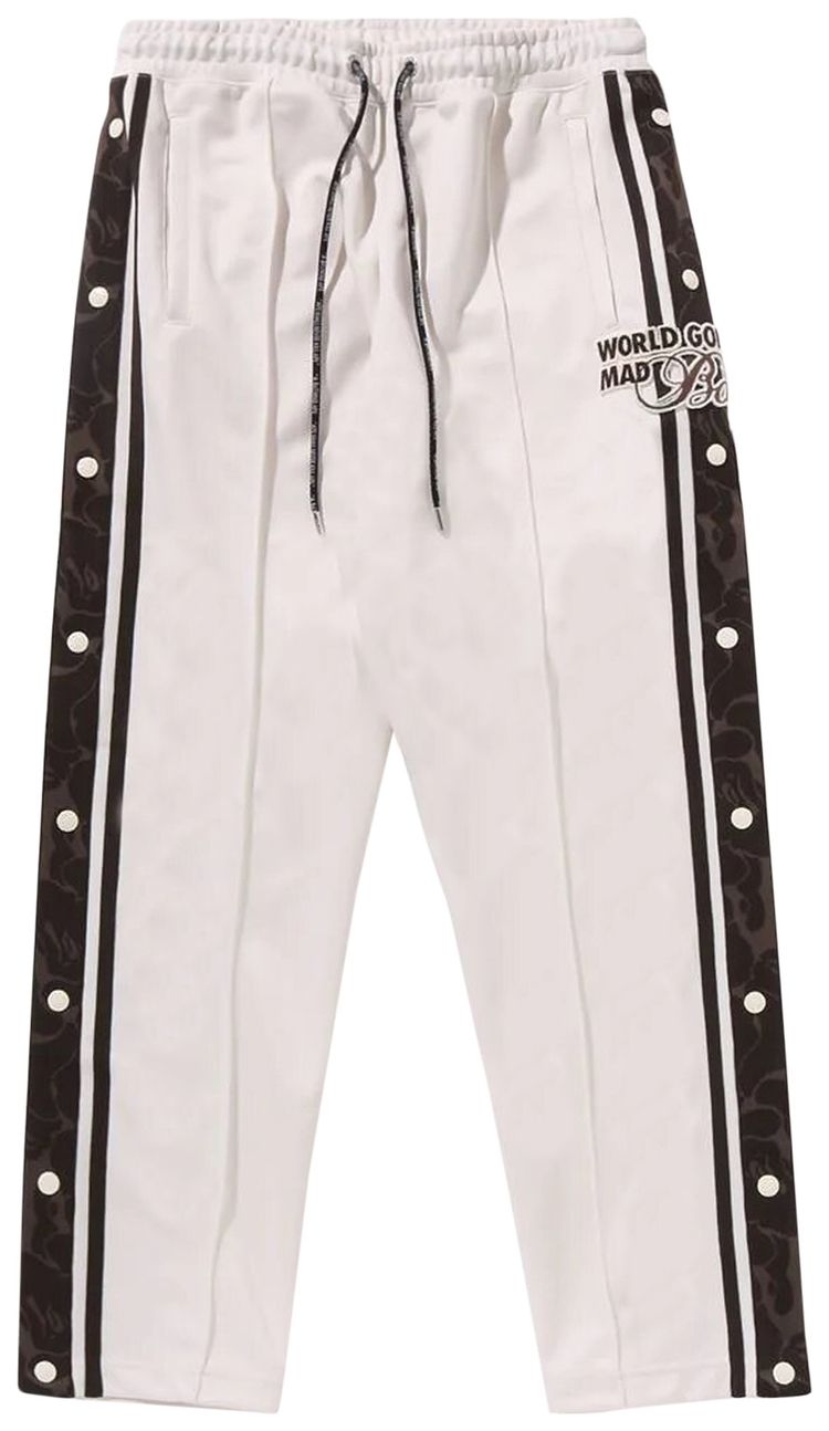 BAPE Jersey Track Pants 'Ivory'