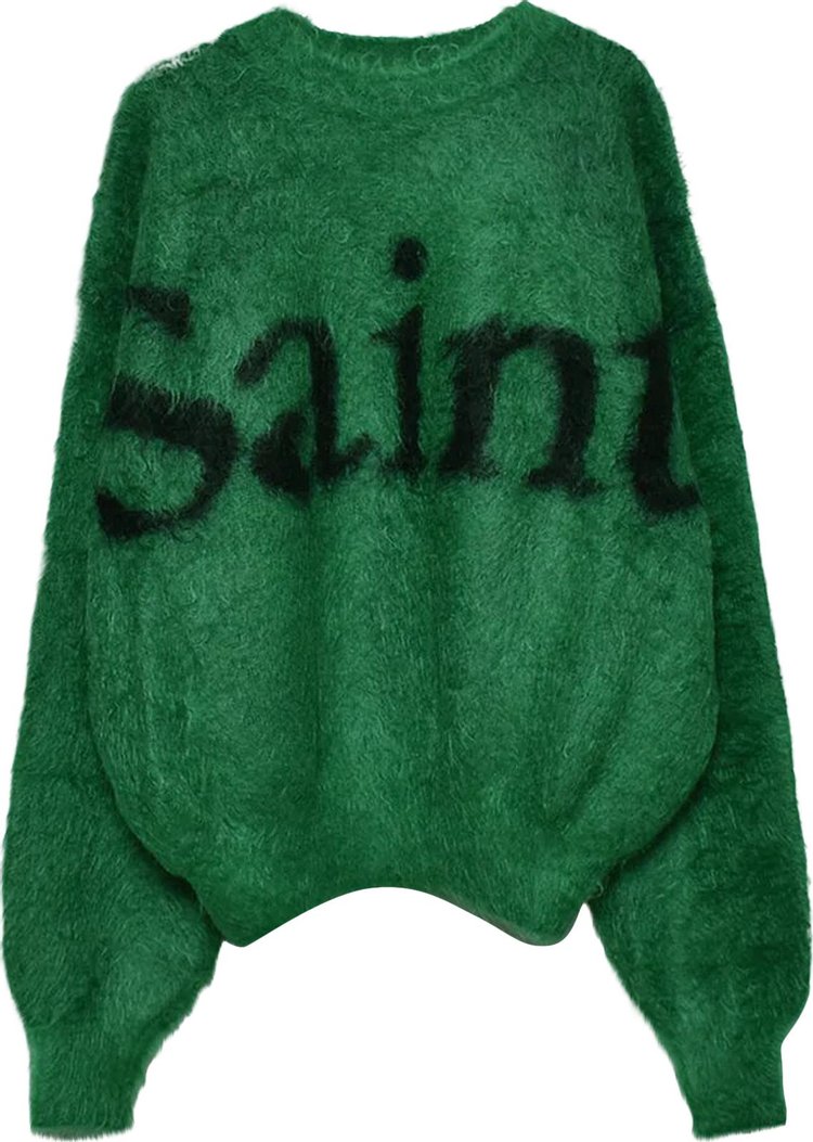 Saint Michael Saint Mohair Knit Crewneck 'Green'