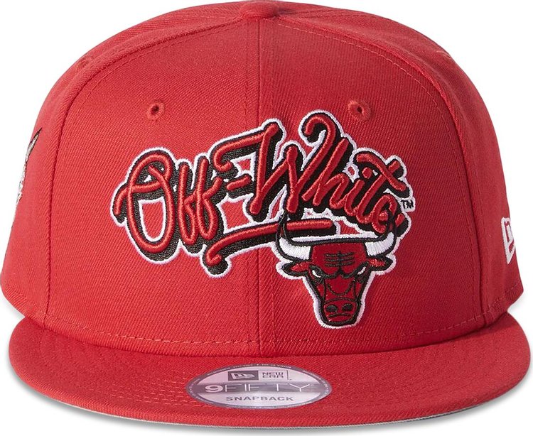 Chicago Bulls x Off-White x New Era Hat 'Red'
