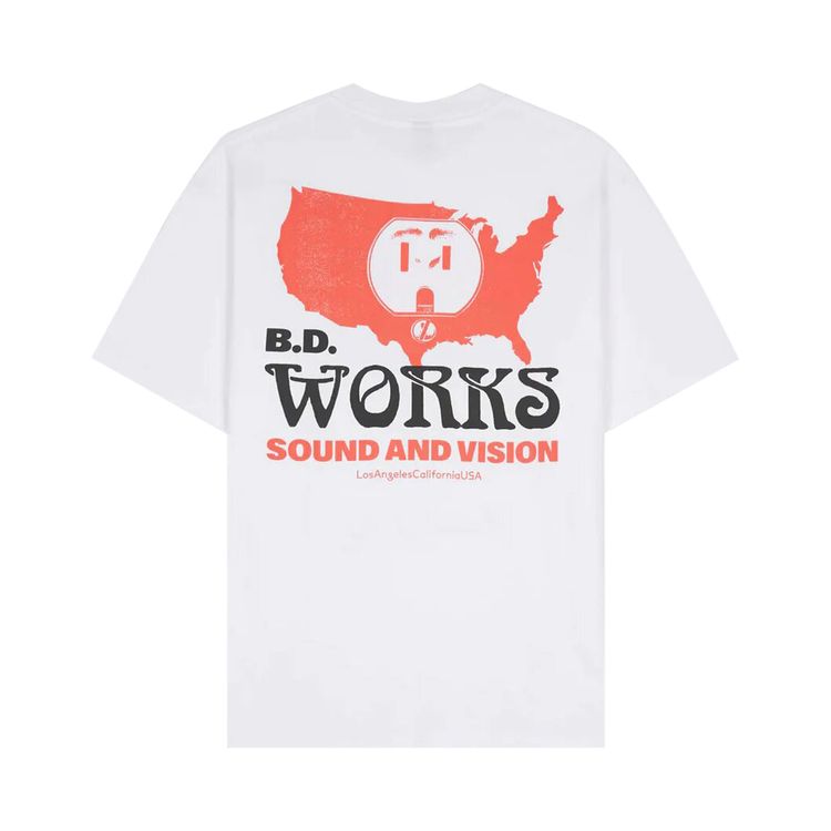 Brain Dead Sound And Vision T Shirt White