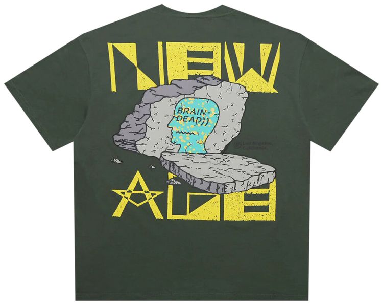 Brain Dead New Age T Shirt Green