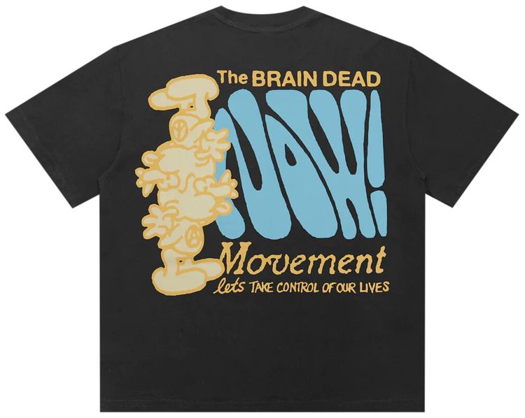 Brain Dead The Now Movement T Shirt Black