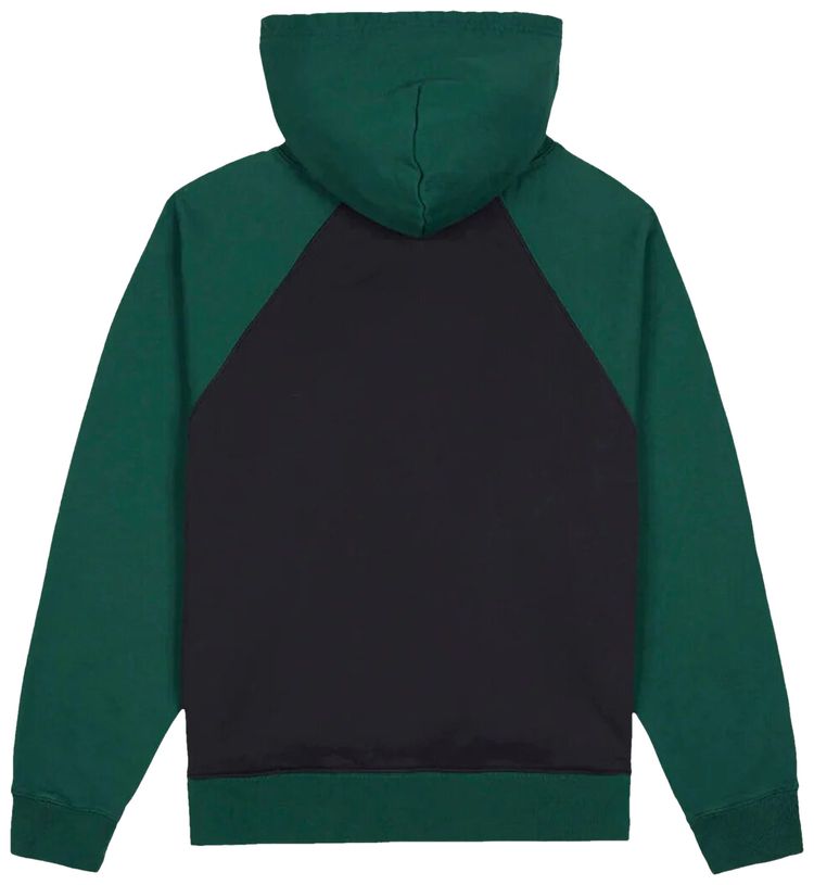 Brain Dead Pigment Wash Logo Head Raglan Hoodie Navy