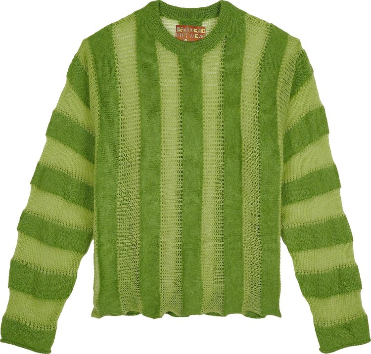 Brain Dead Fuzzy Threadbare Sweater 'Green'