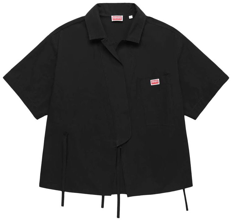 Kenzo Kimono Hawaiian Shirt Black