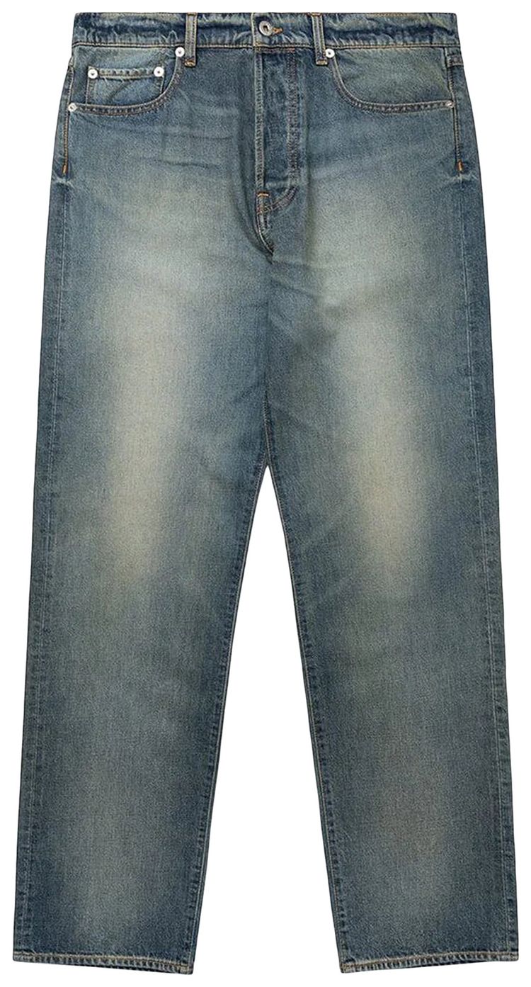 Kenzo Asagao Straight Fit Jeans Stone Blue