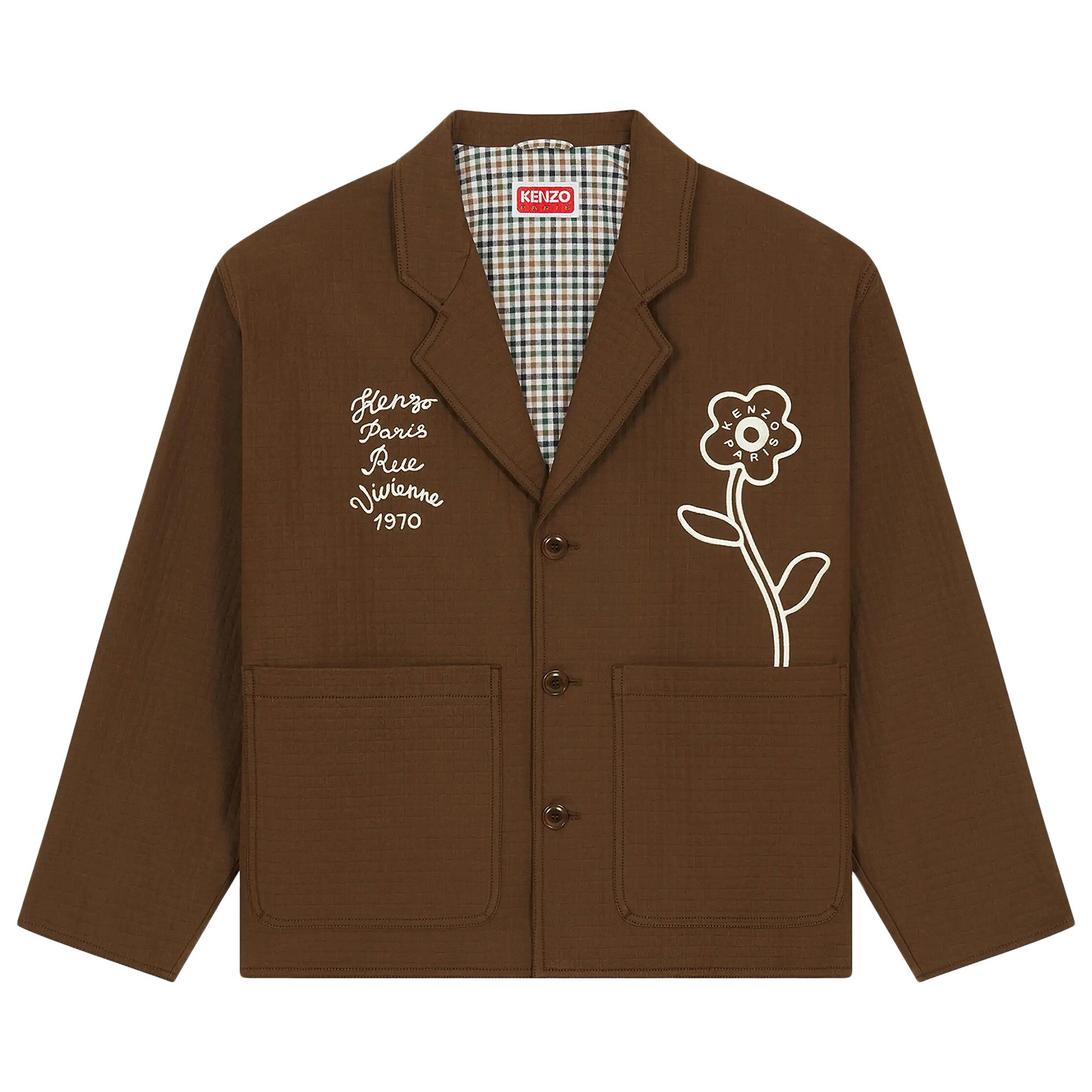 Buy Kenzo Rue Vivienne 1970 Workwear Jacket 'Dark Brown