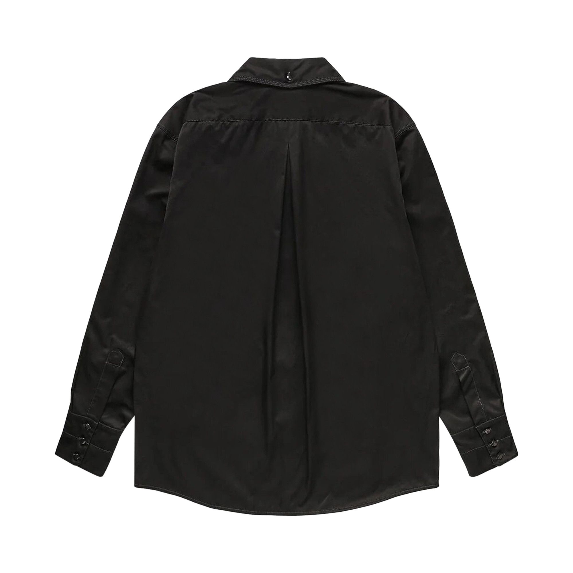 Buy Lemaire Relaxed Western Shirt 'Black' - SH1038 LF824 BK999 | GOAT