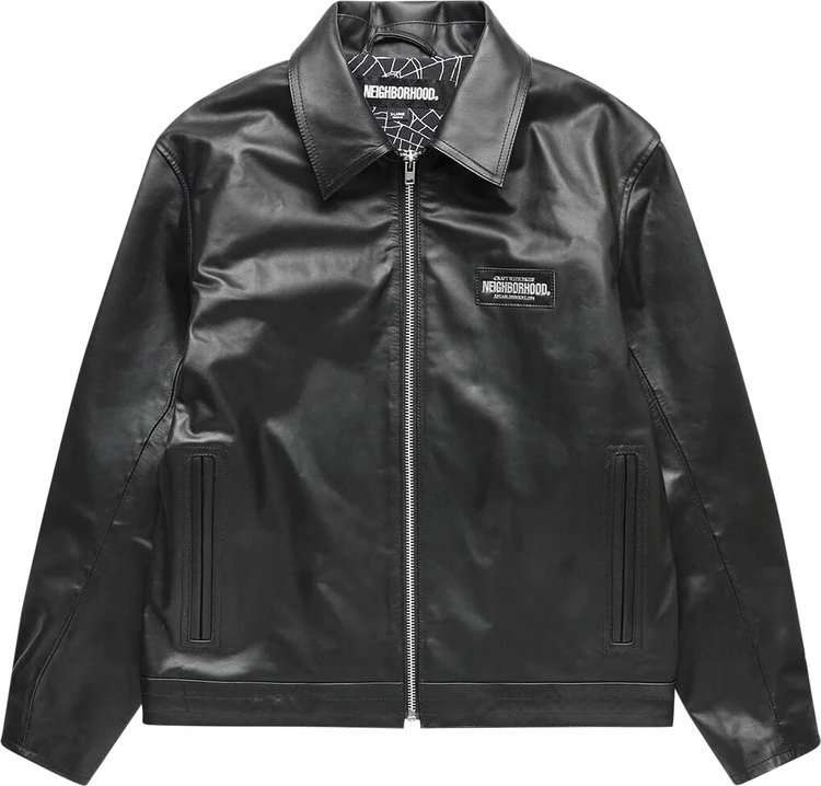 Neighborhood Single Leather Jacket Black