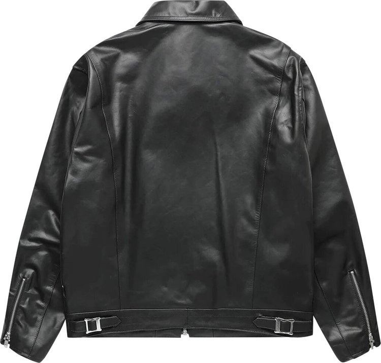 Neighborhood Single Leather Jacket Black