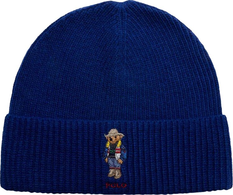 Polo Ralph Lauren Solid Holiday Bear Beanie 'Heritage Royal'