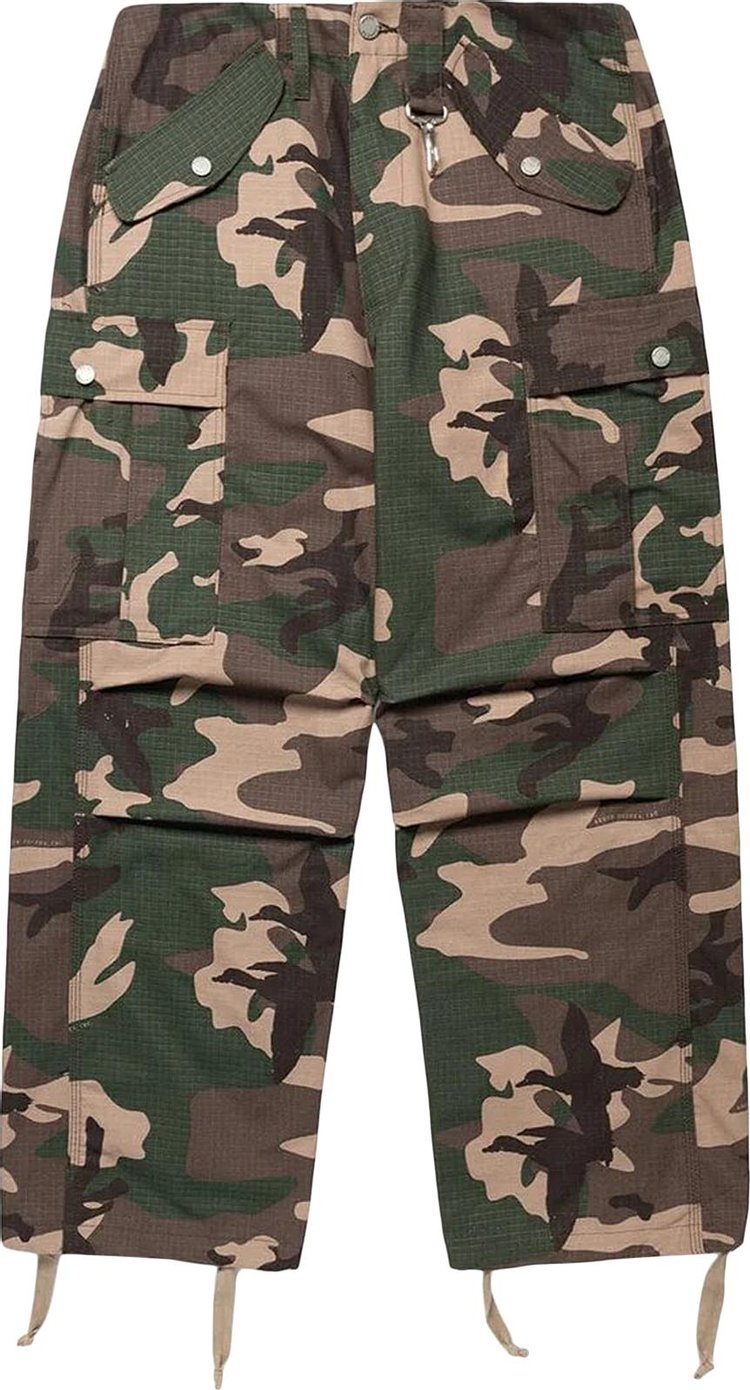 Reese Cooper Cotton Ripstop Wideleg Cargo Pant Camo