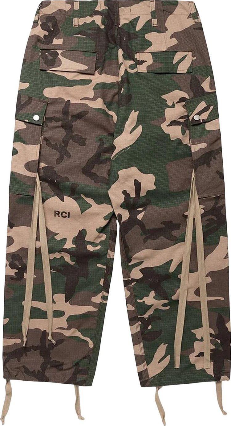 Reese Cooper Cotton Ripstop Wideleg Cargo Pant Camo