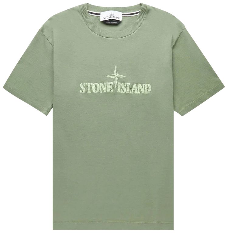 Stone Island Stitches Two T Shirt Sage