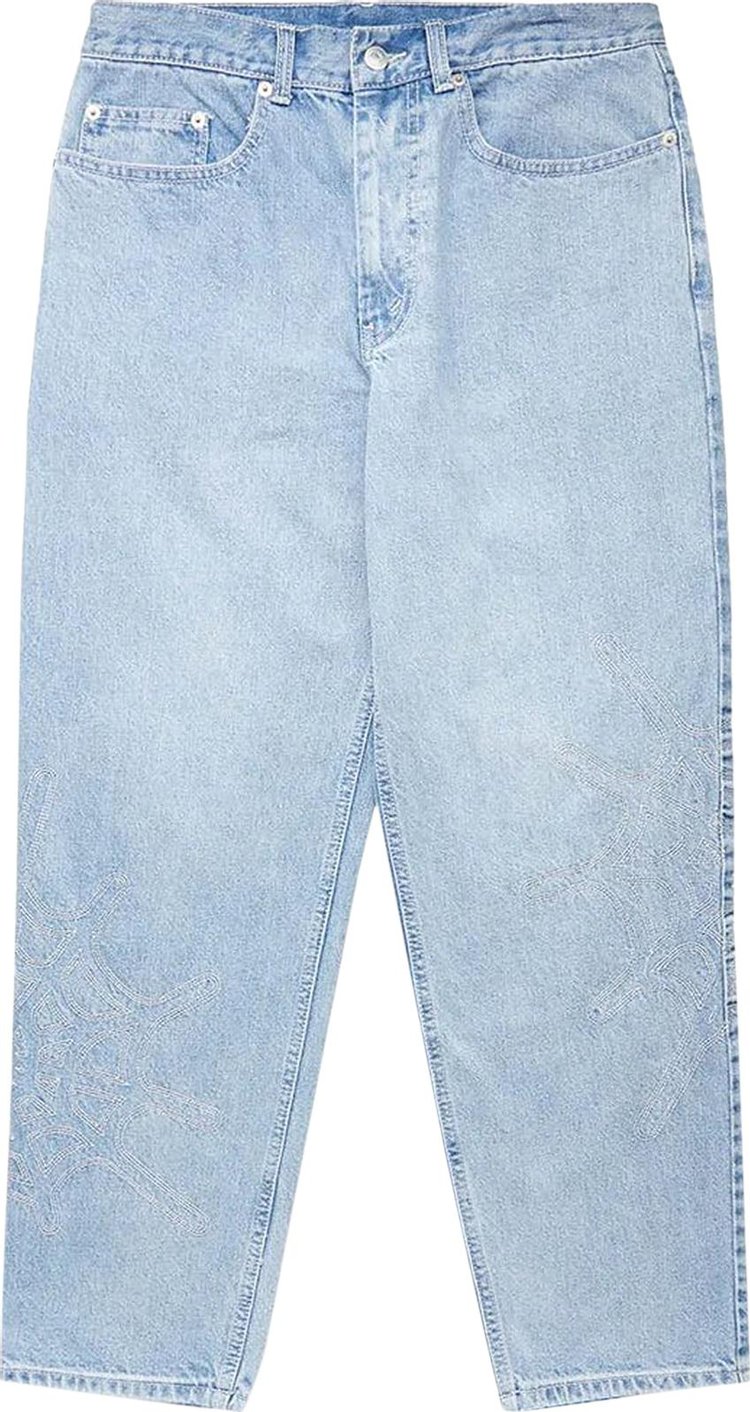 thisisneverthat Web Embroidery Jeans 'Light Blue'