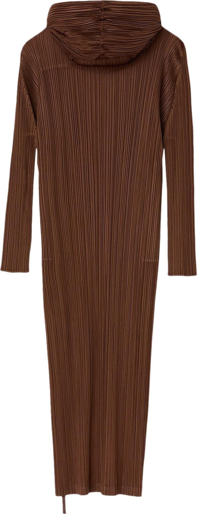 Pleats Please Issey Miyake Dress Dark Brown