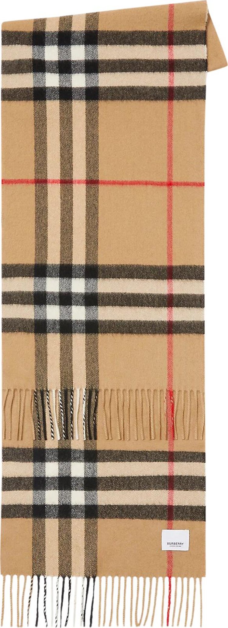 Burberry Check Cashmere Scarf 'Archive Beige'