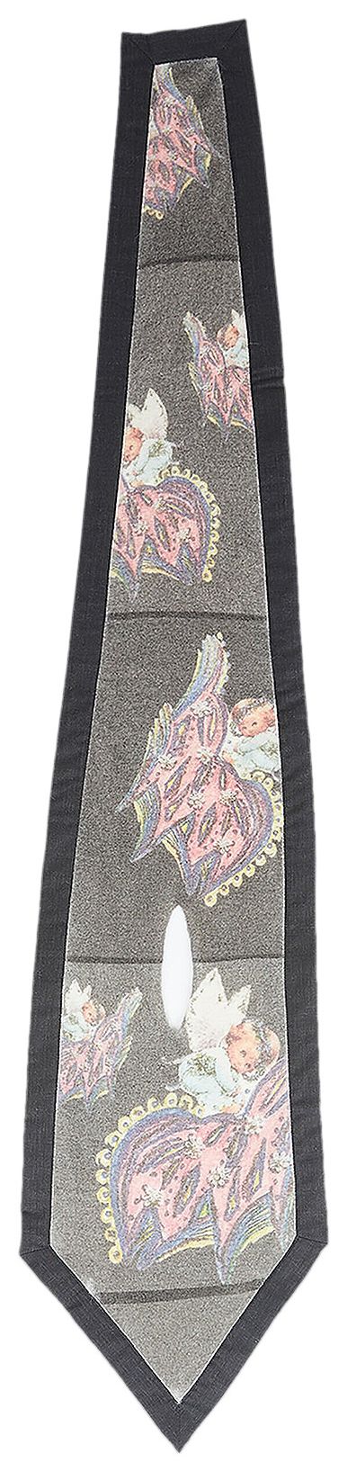 Kiko Kostadinov Angelos Knit Scarf PinkBlackCharcoal Grey