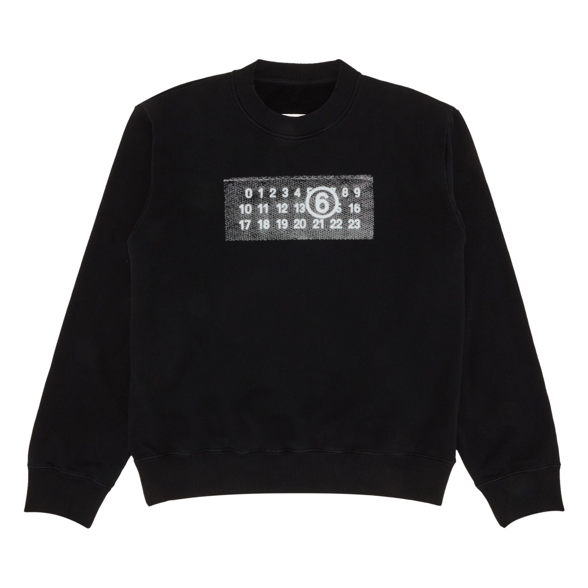 Achetez des MM6 Maison Margiela Unbrushed Jersey Crewneck Sweatshirt Black SH0GU0007 S25537 900 GOAT FR