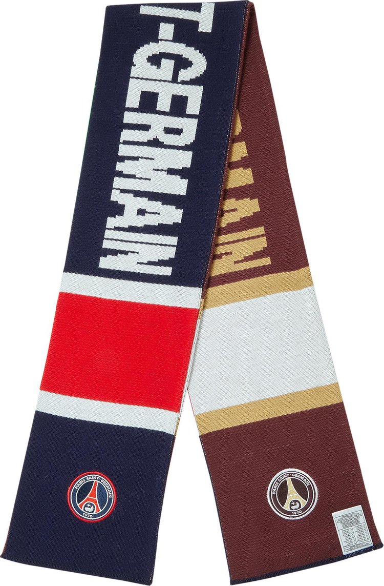 Paris Saint Germain Stadium Scarf NavyBurgundy