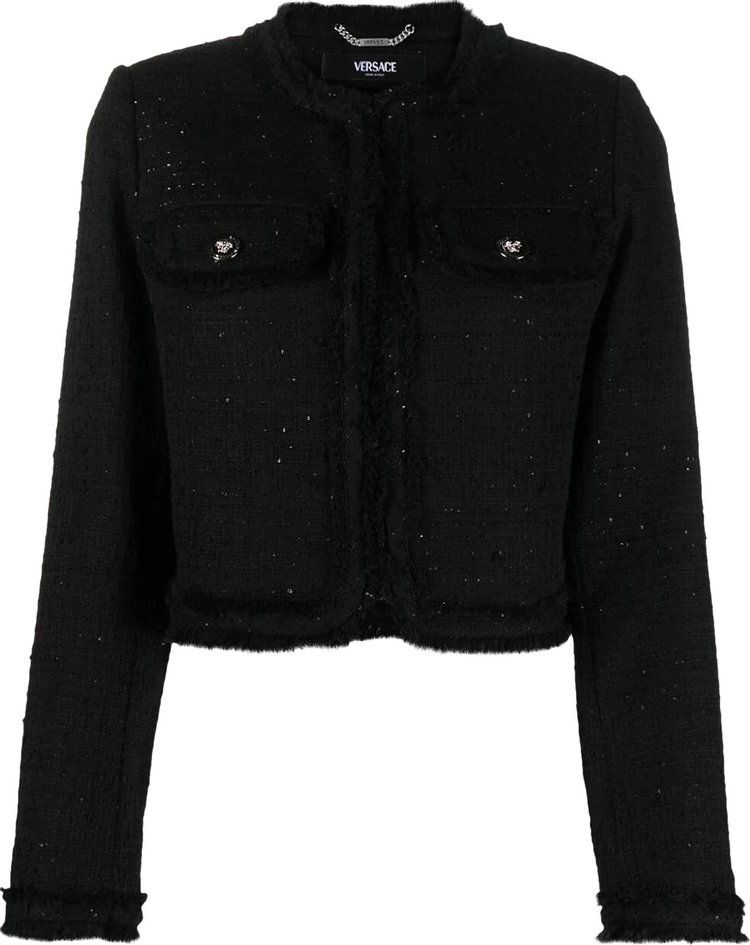 Versace Tweed Blazer 'Black'