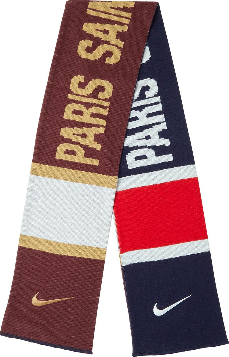 Paris Saint Germain Stadium Scarf NavyBurgundy