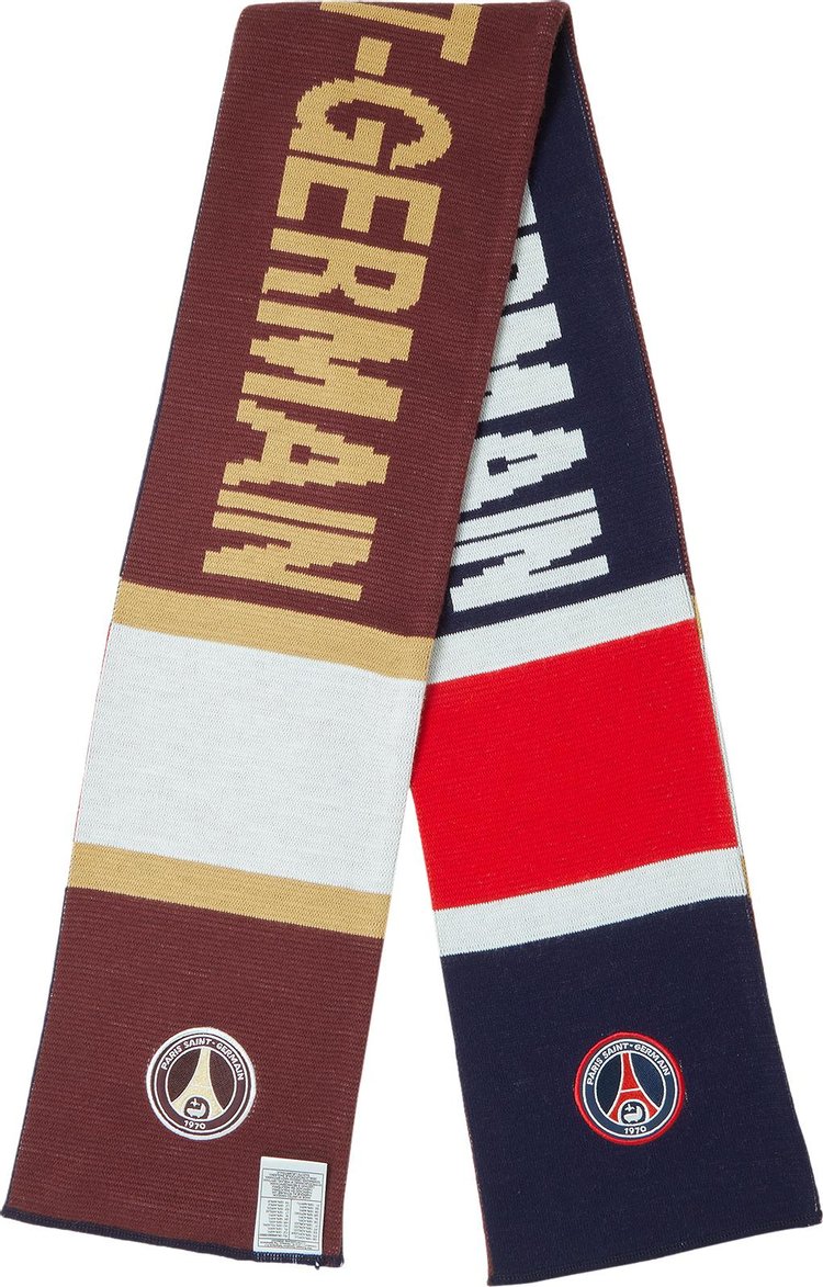 Paris Saint Germain Stadium Scarf NavyBurgundy