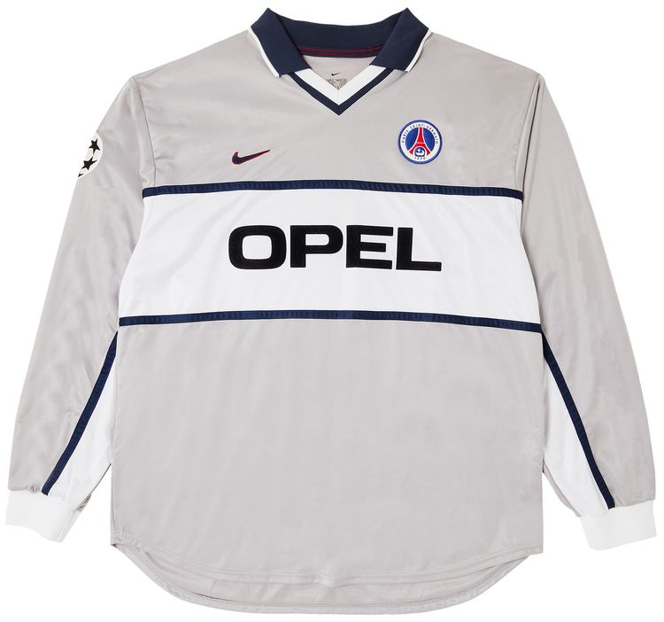 Vintage Paris Saint Germain Stock Pro Away Jersey Europe Version Grey