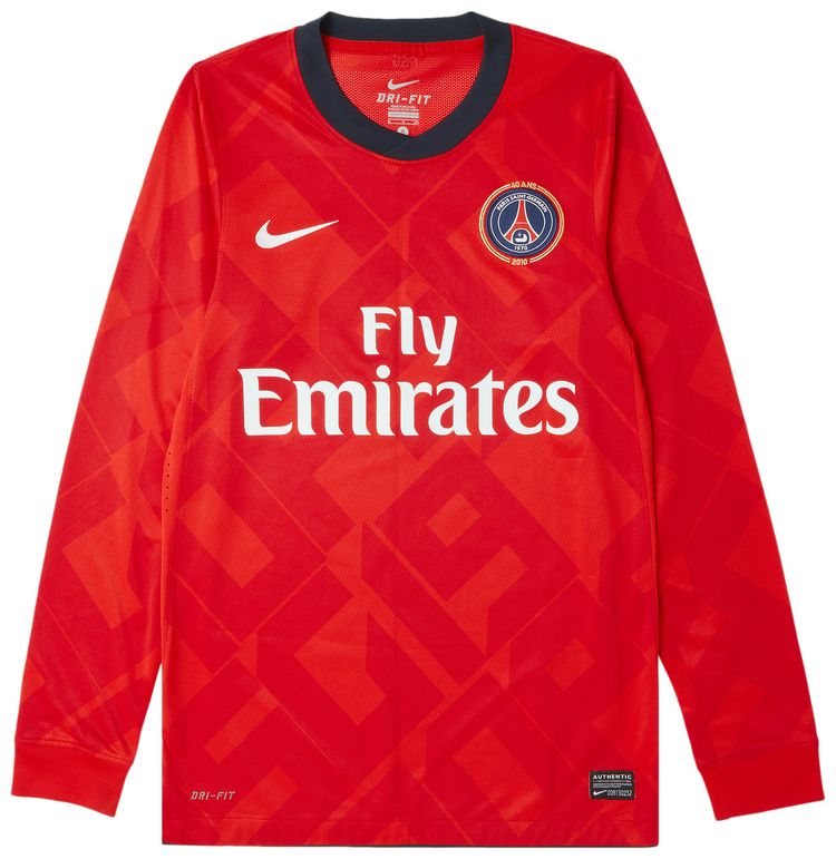 Vintage Paris Saint Germain Stock Pro Home Jersey Red