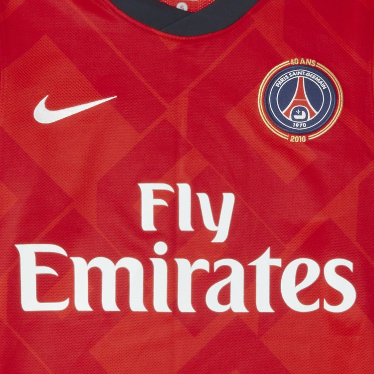 Vintage Paris Saint Germain Stock Pro Home Jersey Red