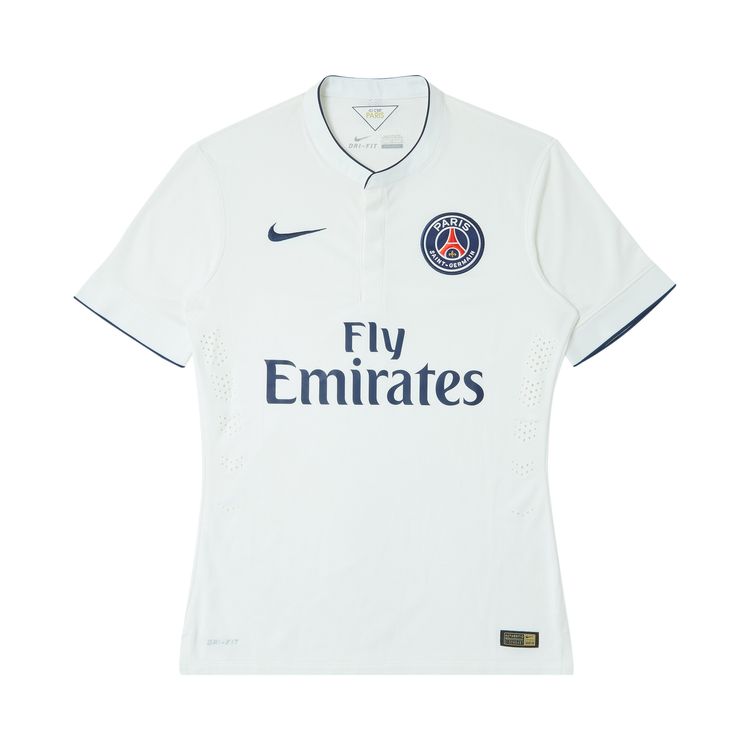 Pre Owned Paris Saint Germain Stock Pro Away Jersey White