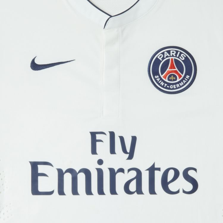 Pre Owned Paris Saint Germain Stock Pro Away Jersey White