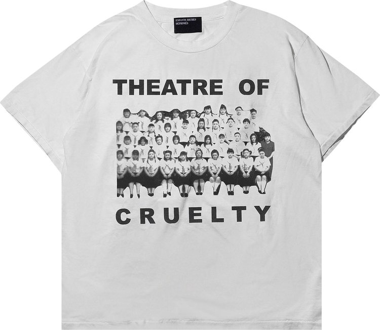 Enfants Riches Déprimés Theatre of Cruelty T-Shirt 'Faded Ivory/Black'