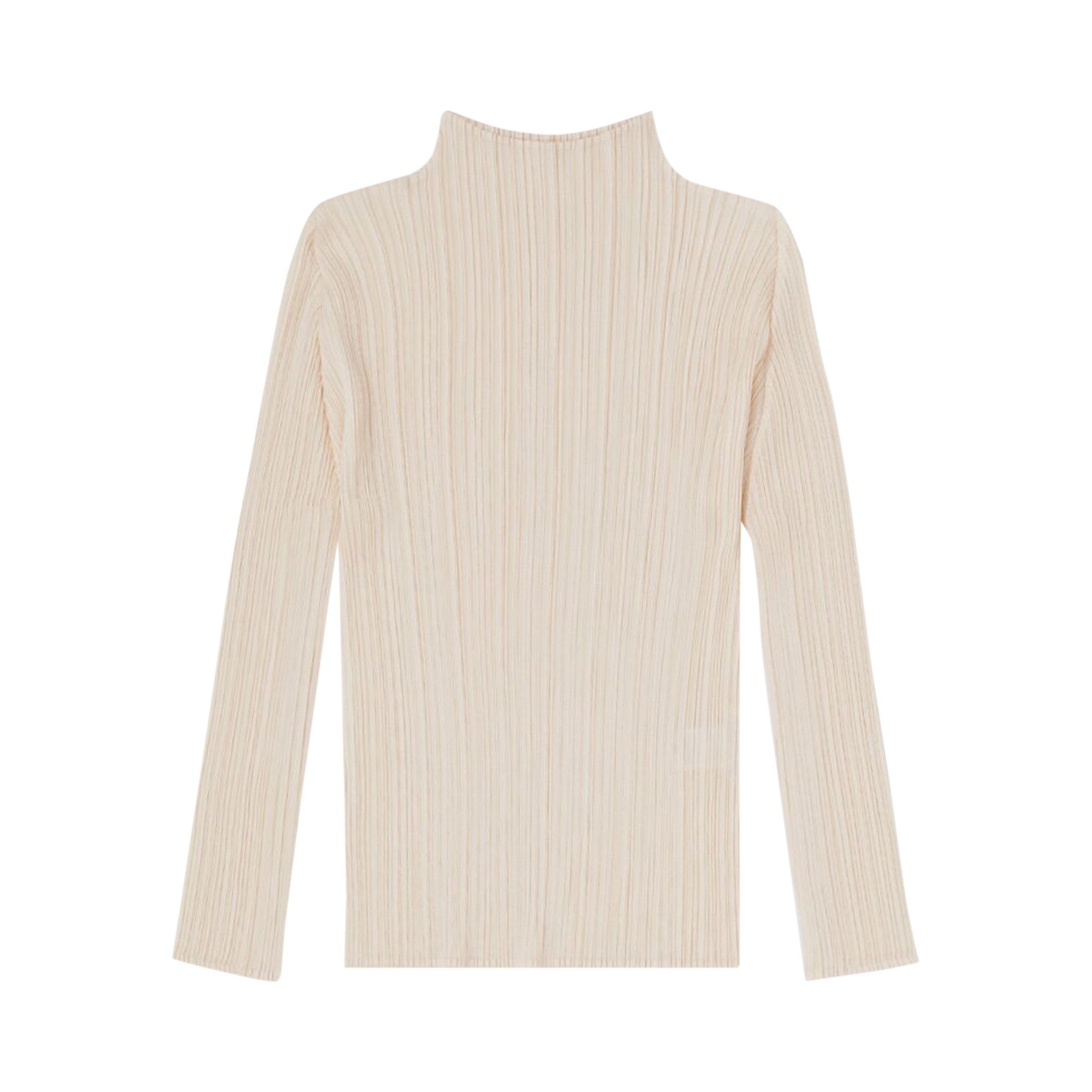 PLEATS PLEASE トップス Buy Pleats Please Issey Miyake Basic Pleated Top 'Light Beige
