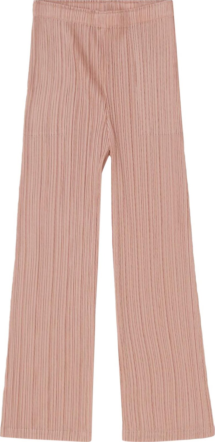 Pleats Please Issey Miyake Basic Pants Beige