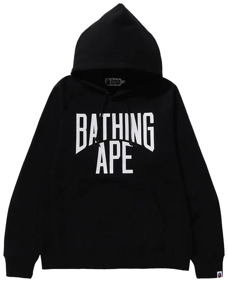 BAPE NYC Logo Pullover Hoodie Black