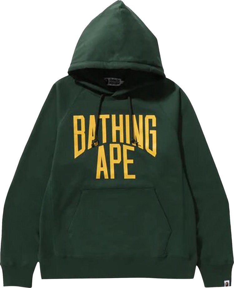 BAPE NYC Logo Pullover Hoodie Green