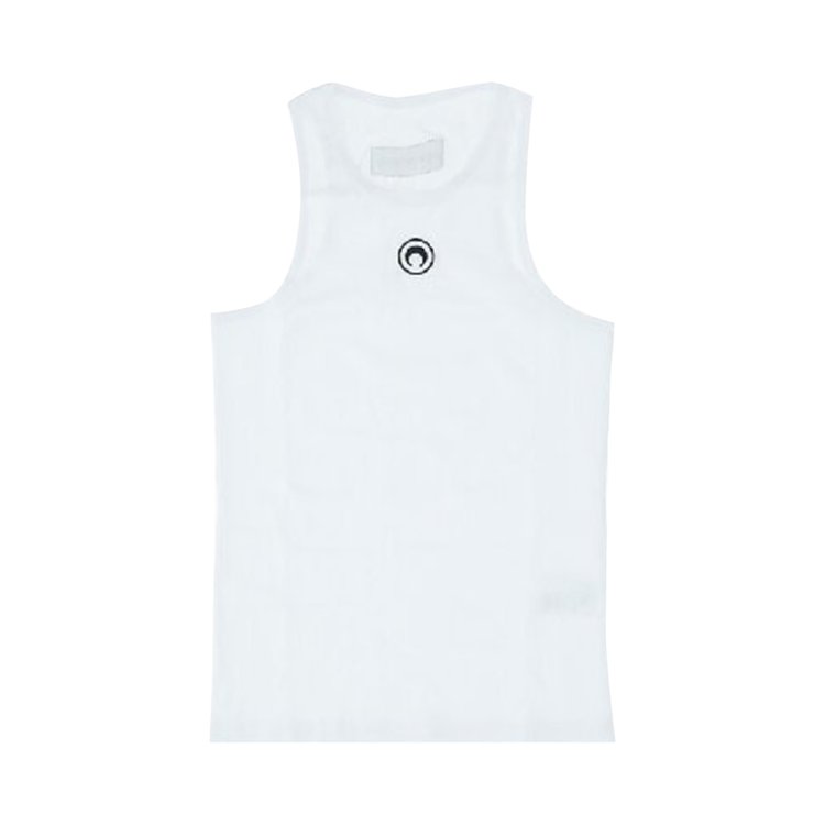 Marine Serre Organic Rib Tank Top White