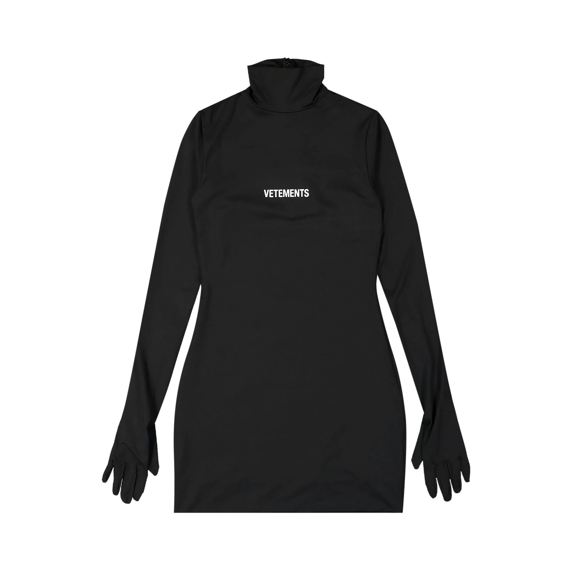 Buy Vetements Logo Styling Dress With Gloves 'Black