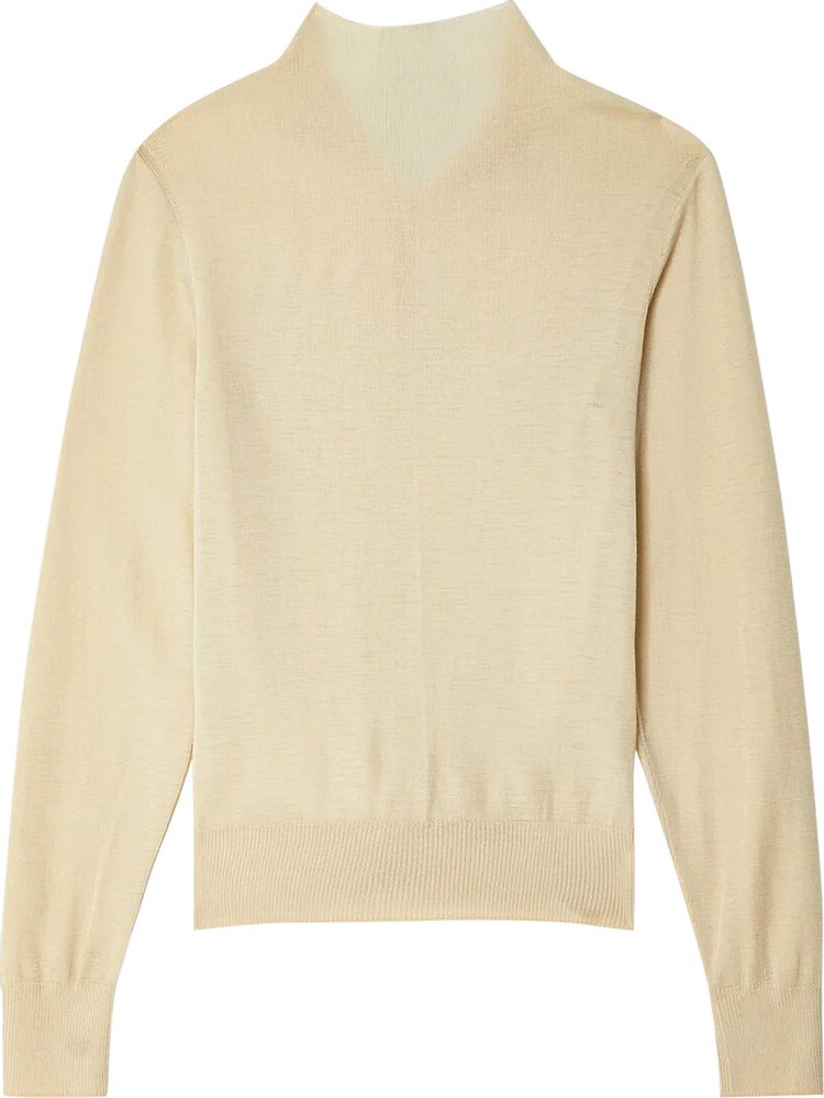 Lemaire Fitted Seamless Cardigan Cream