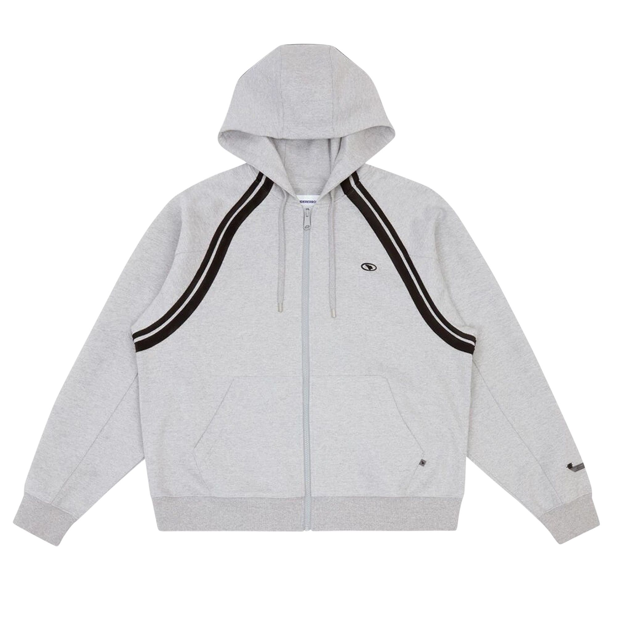 Buy Ader Error Zip Hoodie 'Grey' - BMADFWHD0401GR | GOAT