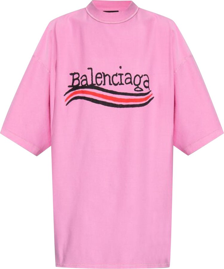 Balenciaga Inside Out T Shirt Pink