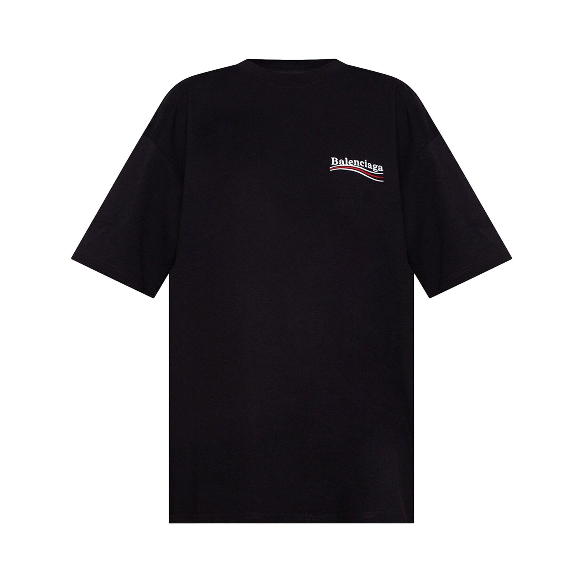 Buy Balenciaga Black Political Campaign Oversized T-Shirt