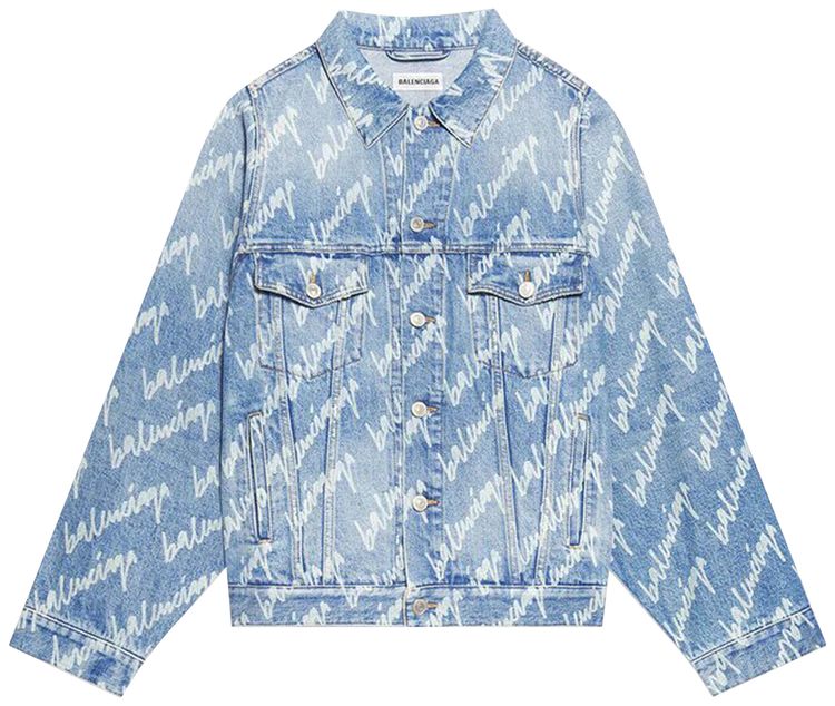 Balenciaga Bell Sleeve Jacket Light Blue