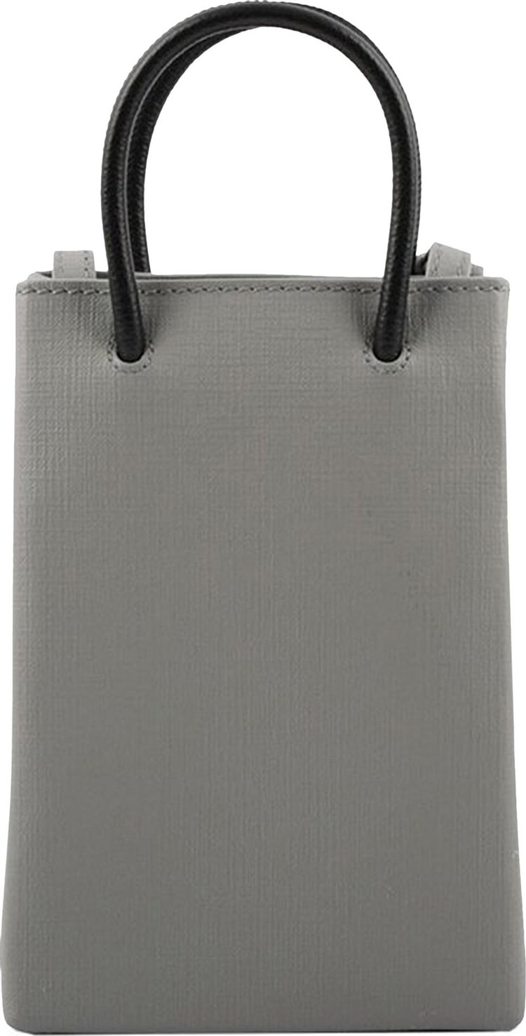 Balenciaga Shopping Phone Holder Bag Grey