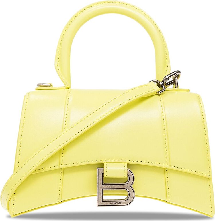 Balenciaga XS Hourglass Top Handle Bag 'Lime'