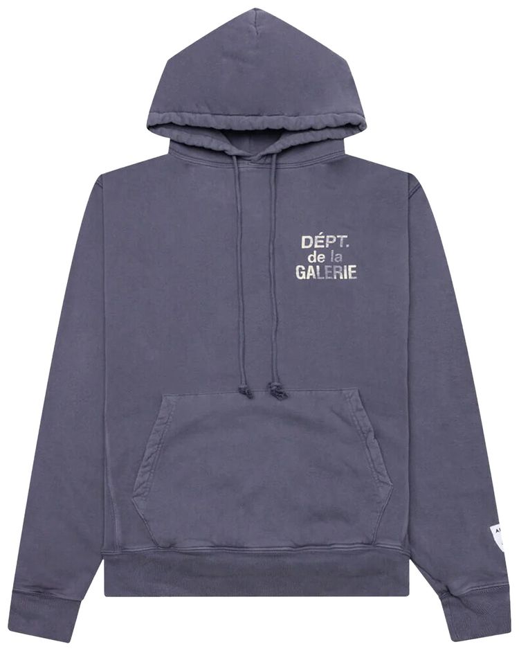 Gallery Dept French Logo Vintage Hoodie Navy