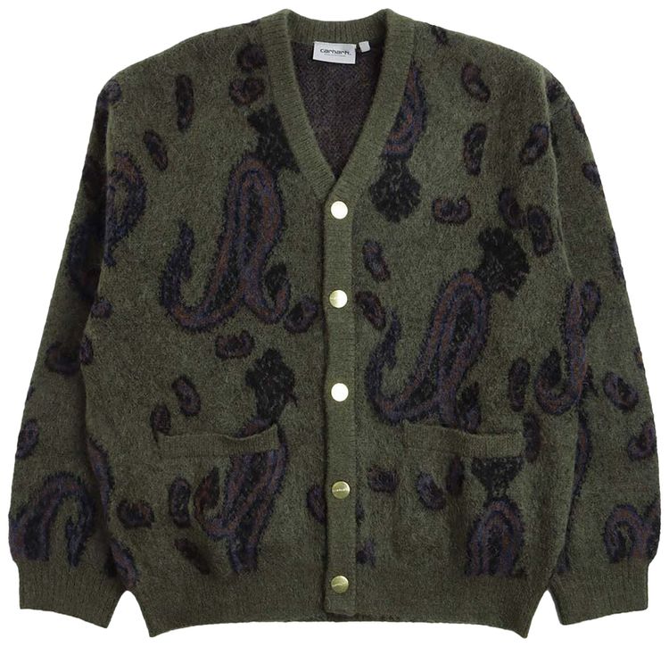 Carhartt WIP Medford Cardigan Paisley JacquardPlant