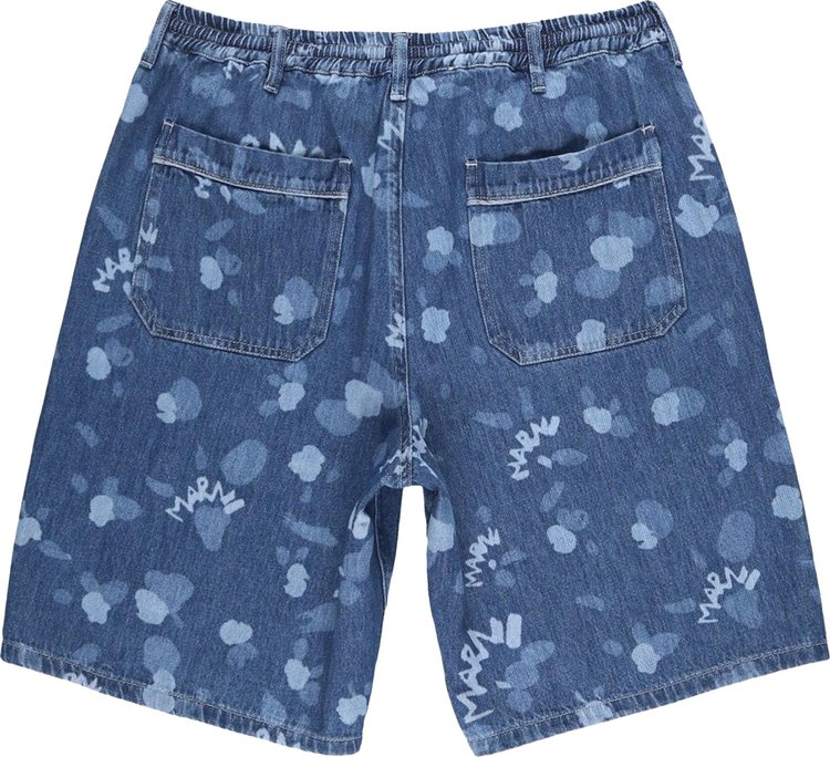 Marni Denim Shorts Iris Blue